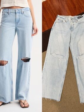 Abercrombie & Fitch Low Rise Ultra Loose Jean